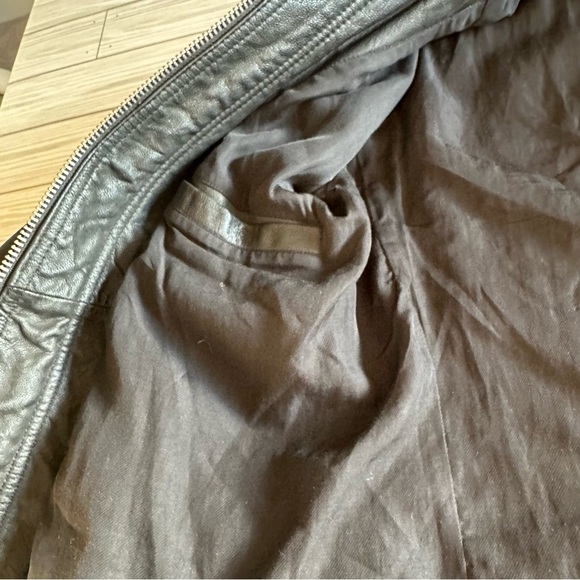 All saints men’s leather jacket - Picture 8 of 15
